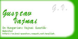 gusztav vajnai business card