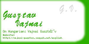 gusztav vajnai business card